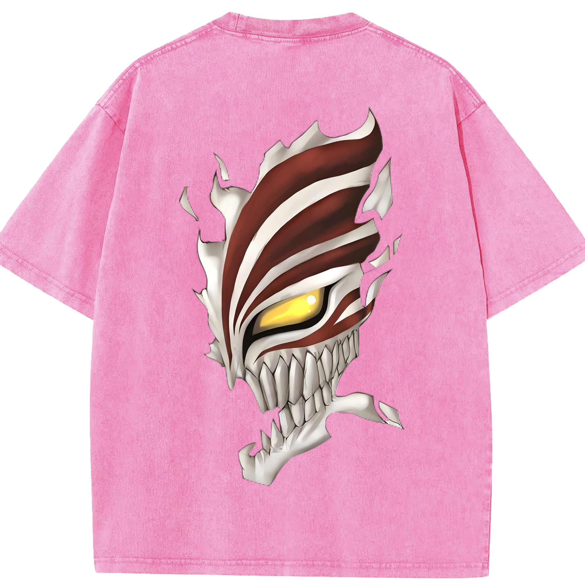 （画像用） ブリーチ 黒崎一護（くろさき いちご）BLEACH Kurosaki Ichigo 綿100% ヴィンテージ風 半袖Tシャツ（背面プリント）
